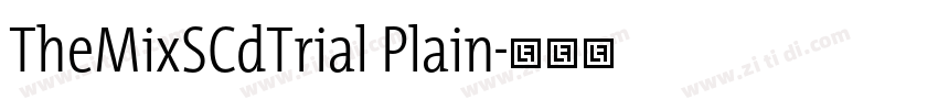 TheMixSCdTrial Plain字体转换